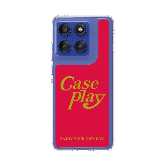 スリムプロテクションケース［ オリジナル - ENJOY YOUR OWN DAY - レッド ］