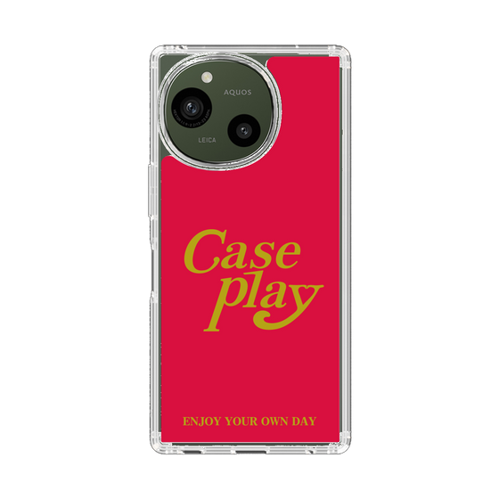 スリムプロテクションケース［ オリジナル - ENJOY YOUR OWN DAY - レッド ］