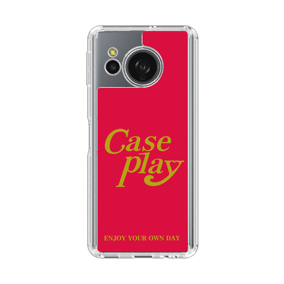 スリムプロテクションケース［ オリジナル - ENJOY YOUR OWN DAY - レッド ］