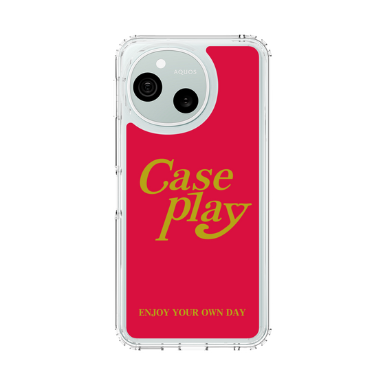 スリムプロテクションケース［ オリジナル - ENJOY YOUR OWN DAY - レッド ］