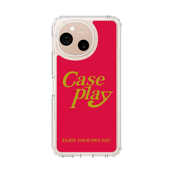 スリムプロテクションケース［ オリジナル - ENJOY YOUR OWN DAY - レッド ］