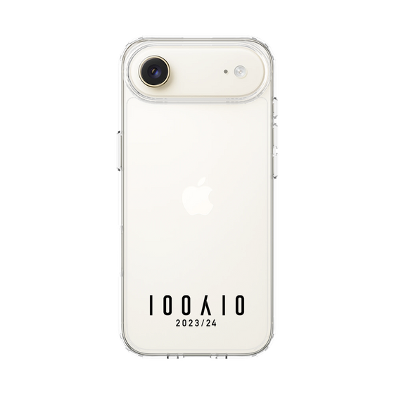 スリムプロテクションケース［ 100人10 - Logo horizontal - Clear ］