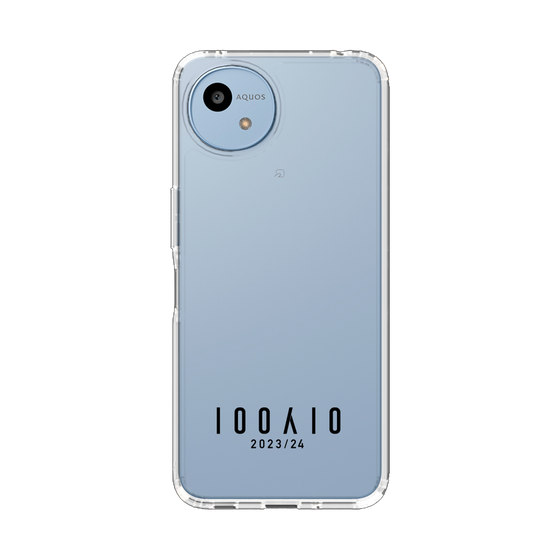 スリムプロテクションケース［ 100人10 - Logo horizontal - Clear ］