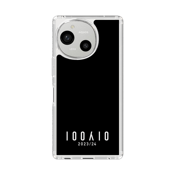 スリムプロテクションケース［ 100人10 - Logo horizontal - Black ］