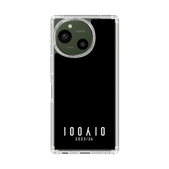 スリムプロテクションケース［ 100人10 - Logo horizontal - Black ］