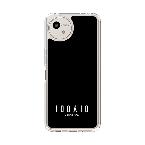 スリムプロテクションケース［ 100人10 - Logo horizontal - Black ］