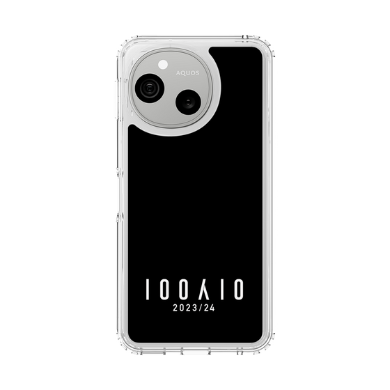 スリムプロテクションケース［ 100人10 - Logo horizontal - Black ］