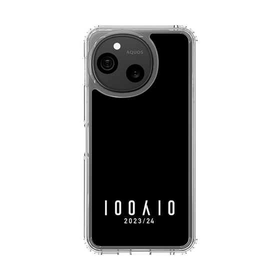 スリムプロテクションケース［ 100人10 - Logo horizontal - Black ］