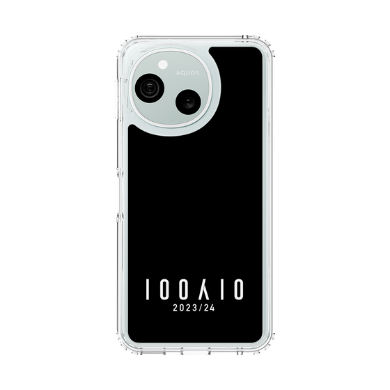 スリムプロテクションケース［ 100人10 - Logo horizontal - Black ］