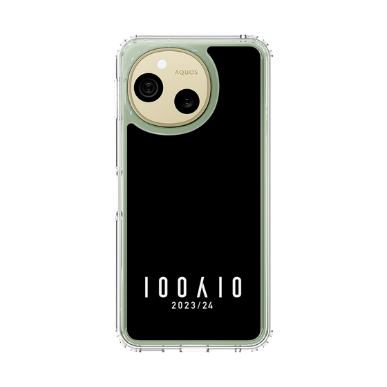 スリムプロテクションケース［ 100人10 - Logo horizontal - Black ］