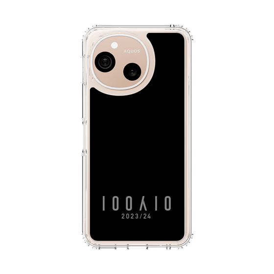 スリムプロテクションケース［ 100人10 - Logo horizontal - Gray ］