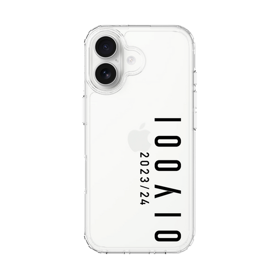 スリムプロテクションケース［ 100人10 - Logo vertical - Clear ］