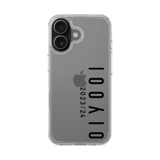 スリムプロテクションケース［ 100人10 - Logo vertical - Clear ］