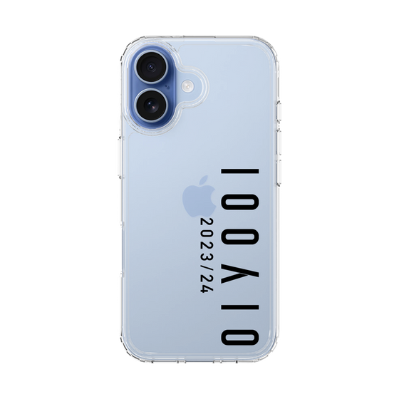 スリムプロテクションケース［ 100人10 - Logo vertical - Clear ］