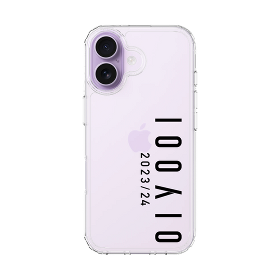 スリムプロテクションケース［ 100人10 - Logo vertical - Clear ］