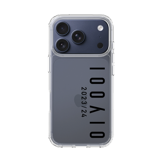 スリムプロテクションケース［ 100人10 - Logo vertical - Clear ］