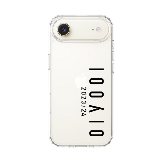 スリムプロテクションケース［ 100人10 - Logo vertical - Clear ］