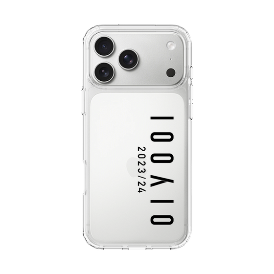スリムプロテクションケース［ 100人10 - Logo vertical - Clear ］