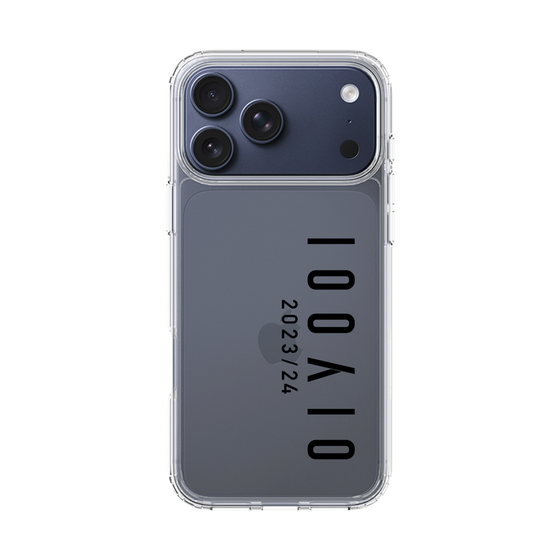スリムプロテクションケース［ 100人10 - Logo vertical - Clear ］