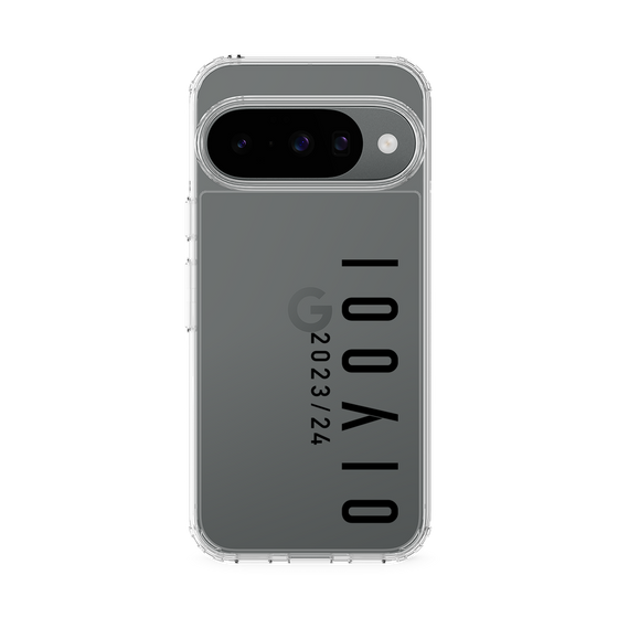 スリムプロテクションケース［ 100人10 - Logo vertical - Clear ］