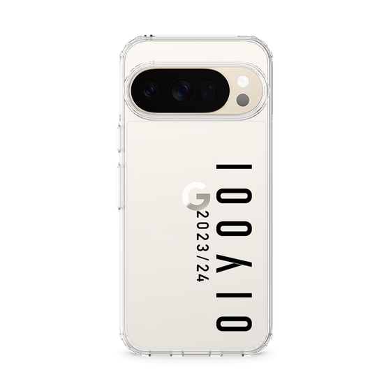 スリムプロテクションケース［ 100人10 - Logo vertical - Clear ］