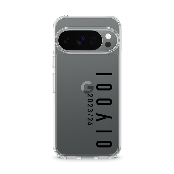 スリムプロテクションケース［ 100人10 - Logo vertical - Clear ］