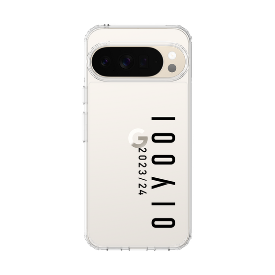 スリムプロテクションケース［ 100人10 - Logo vertical - Clear ］