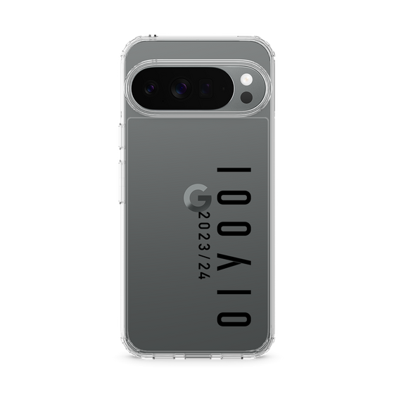 スリムプロテクションケース［ 100人10 - Logo vertical - Clear ］