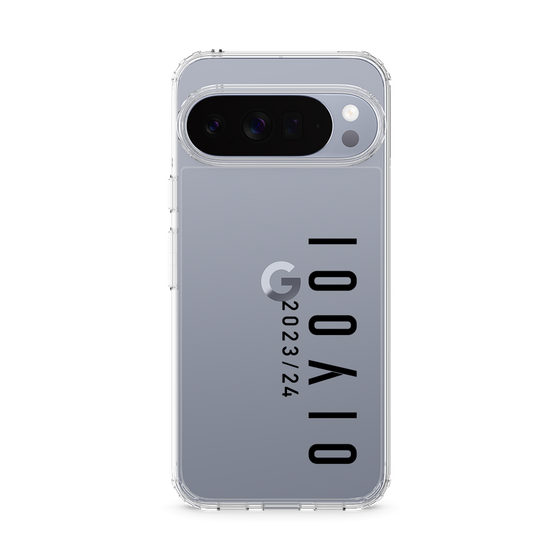 スリムプロテクションケース［ 100人10 - Logo vertical - Clear ］