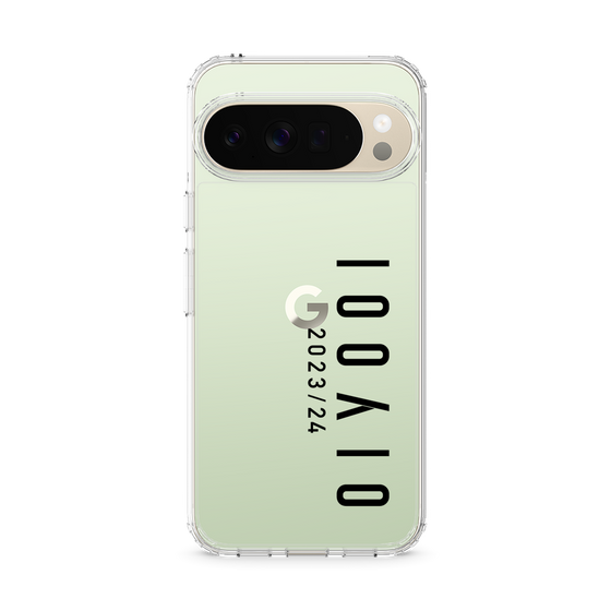 スリムプロテクションケース［ 100人10 - Logo vertical - Clear ］