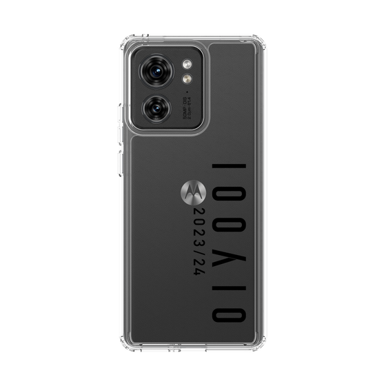 スリムプロテクションケース［ 100人10 - Logo vertical - Clear ］