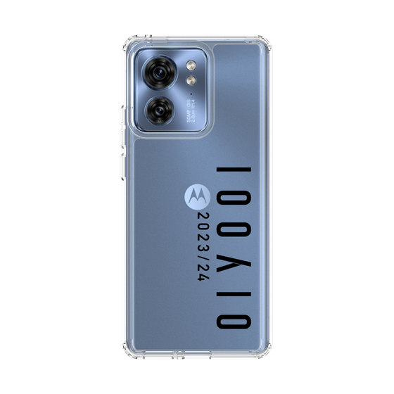 スリムプロテクションケース［ 100人10 - Logo vertical - Clear ］