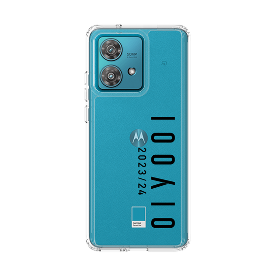 スリムプロテクションケース［ 100人10 - Logo vertical - Clear ］