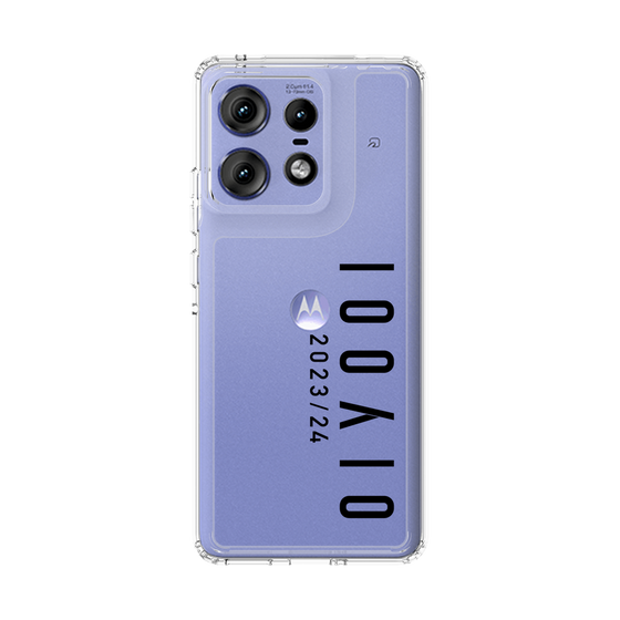スリムプロテクションケース［ 100人10 - Logo vertical - Clear ］