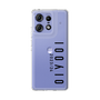 スリムプロテクションケース［ 100人10 - Logo vertical - Clear ］