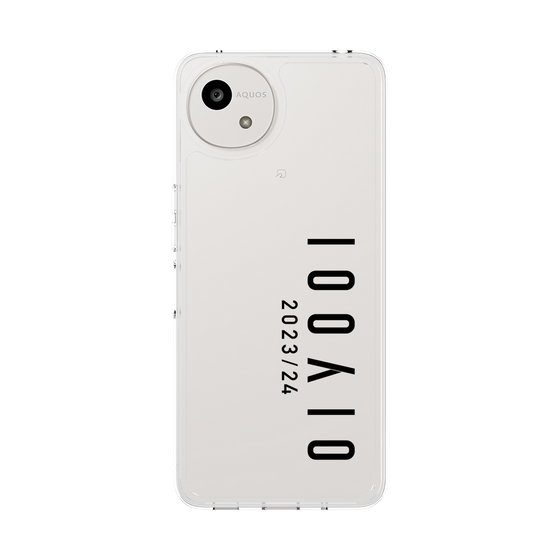スリムプロテクションケース［ 100人10 - Logo vertical - Clear ］