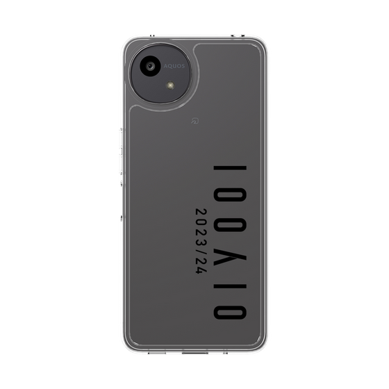 スリムプロテクションケース［ 100人10 - Logo vertical - Clear ］