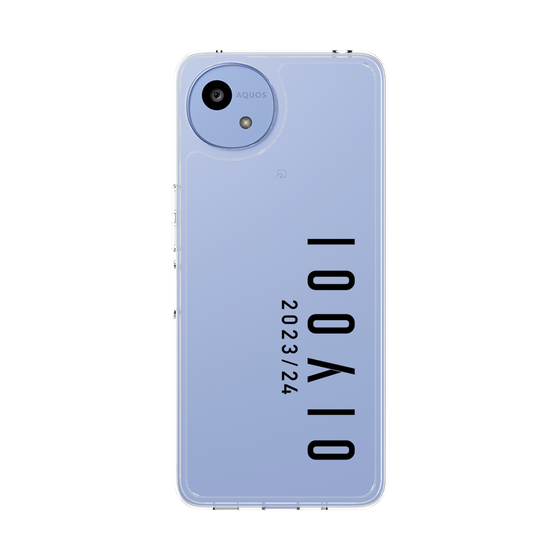 スリムプロテクションケース［ 100人10 - Logo vertical - Clear ］