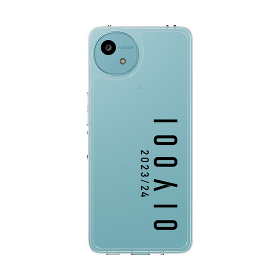 スリムプロテクションケース［ 100人10 - Logo vertical - Clear ］