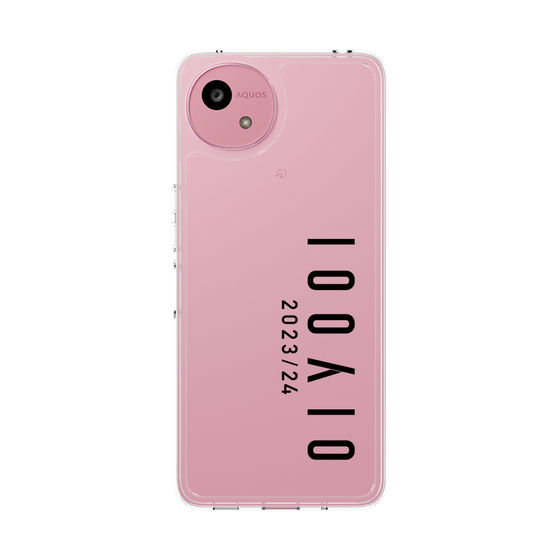 スリムプロテクションケース［ 100人10 - Logo vertical - Clear ］