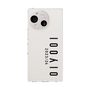 スリムプロテクションケース［ 100人10 - Logo vertical - Clear ］