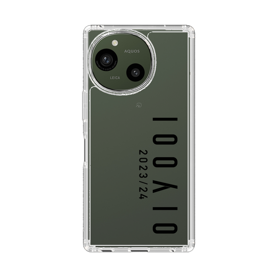 スリムプロテクションケース［ 100人10 - Logo vertical - Clear ］