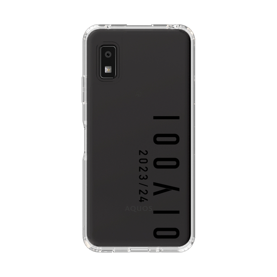 スリムプロテクションケース［ 100人10 - Logo vertical - Clear ］