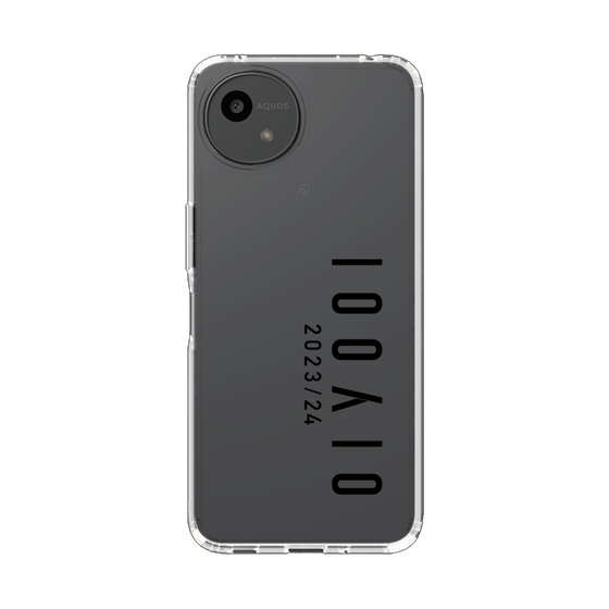 スリムプロテクションケース［ 100人10 - Logo vertical - Clear ］