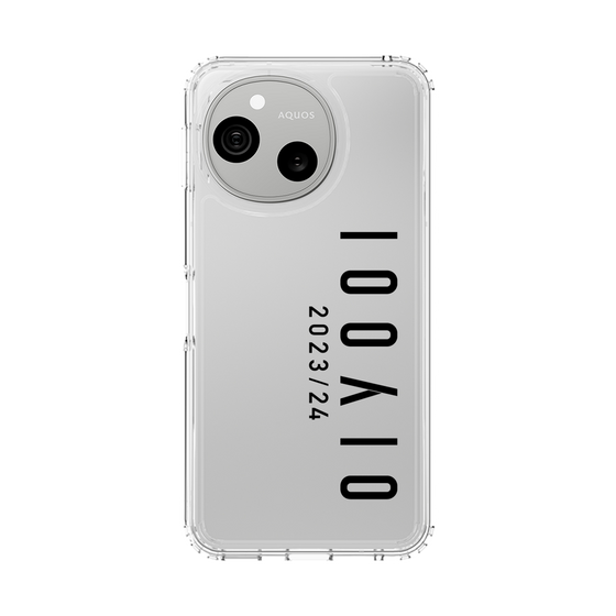 スリムプロテクションケース［ 100人10 - Logo vertical - Clear ］