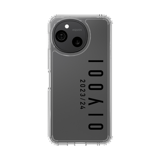 スリムプロテクションケース［ 100人10 - Logo vertical - Clear ］