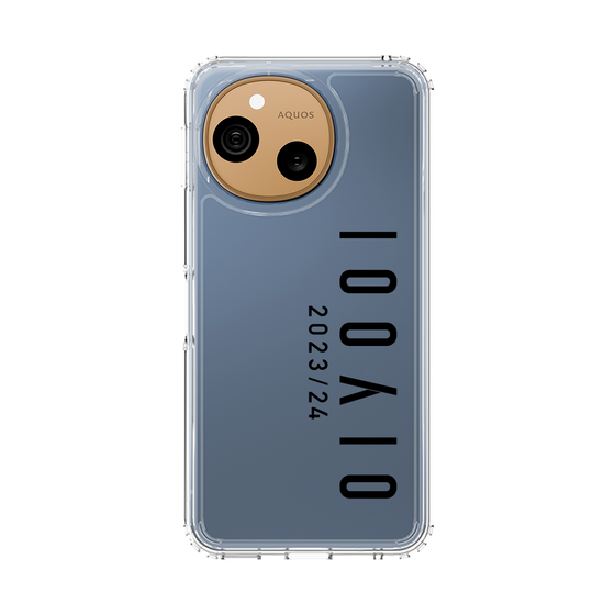 スリムプロテクションケース［ 100人10 - Logo vertical - Clear ］