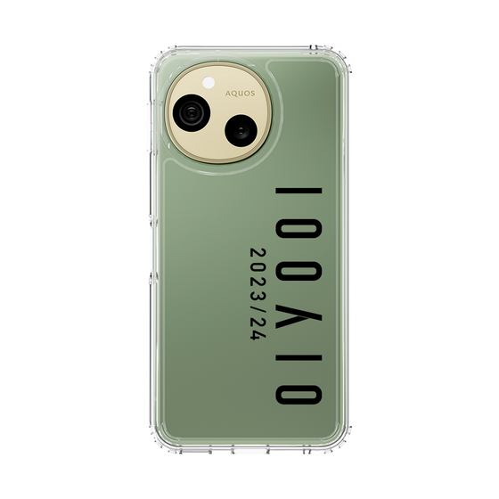 スリムプロテクションケース［ 100人10 - Logo vertical - Clear ］