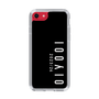 スリムプロテクションケース［ 100人10 - Logo vertical - Black ］