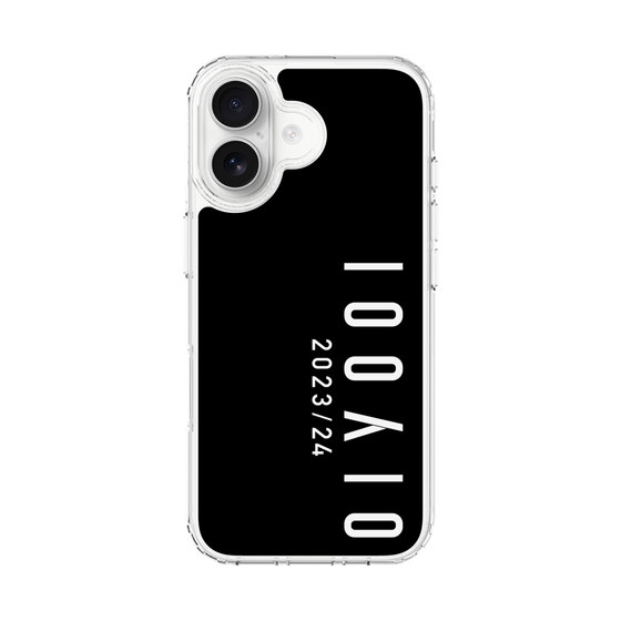 スリムプロテクションケース［ 100人10 - Logo vertical - Black ］